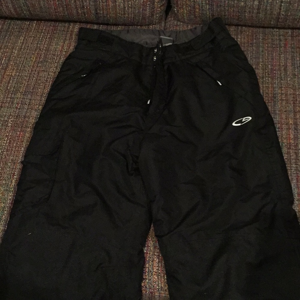 Black snow pants